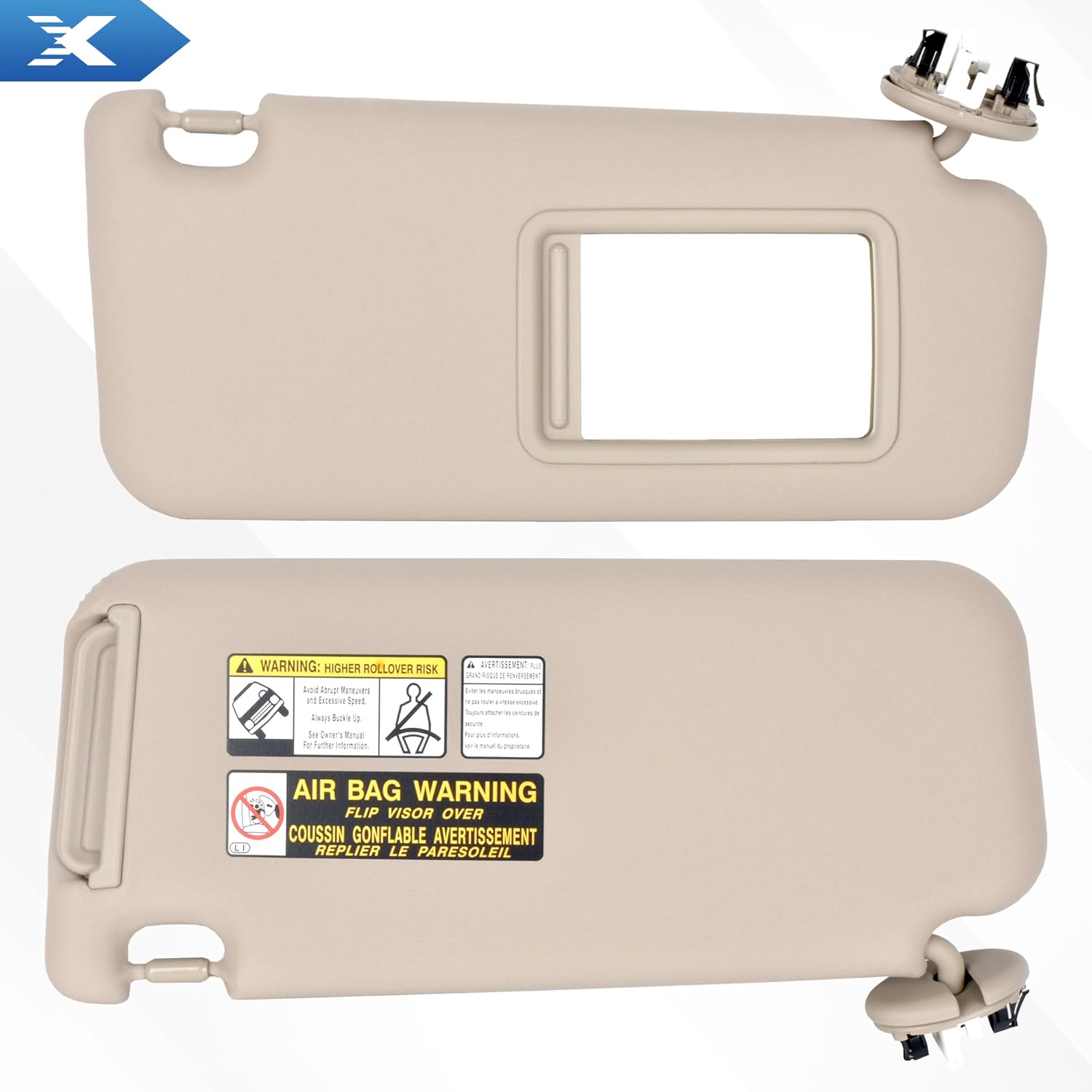 Parasol para el lado izquierdo del conductor y del pasajero derecho para Toyota RAV4 2006-2013, reemplaza # 74320-42501-B2,