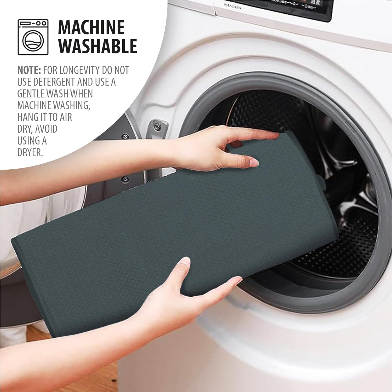 Tapete de microfibra para secado de platos para encimera de cocina con material absorbente, grueso y de doble cara, tapete de secado de platos XXL,