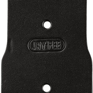 Soporte de placa de barra de citas de policía titular de la etiqueta de la barra de nombre dos barras de cuero negro Soporte de placa de barra de citas de policía titular de la etiqueta de la barra de nombre dos barras de cuero negro