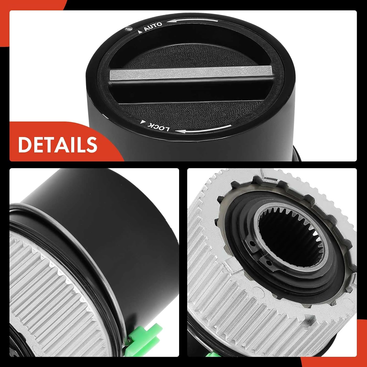 A-Premium Ensamblaje de enlace del eje del actuador de buje de bloqueo automático 4WD, compatible con Ford F-250 Super DutyF-350 Super Duty