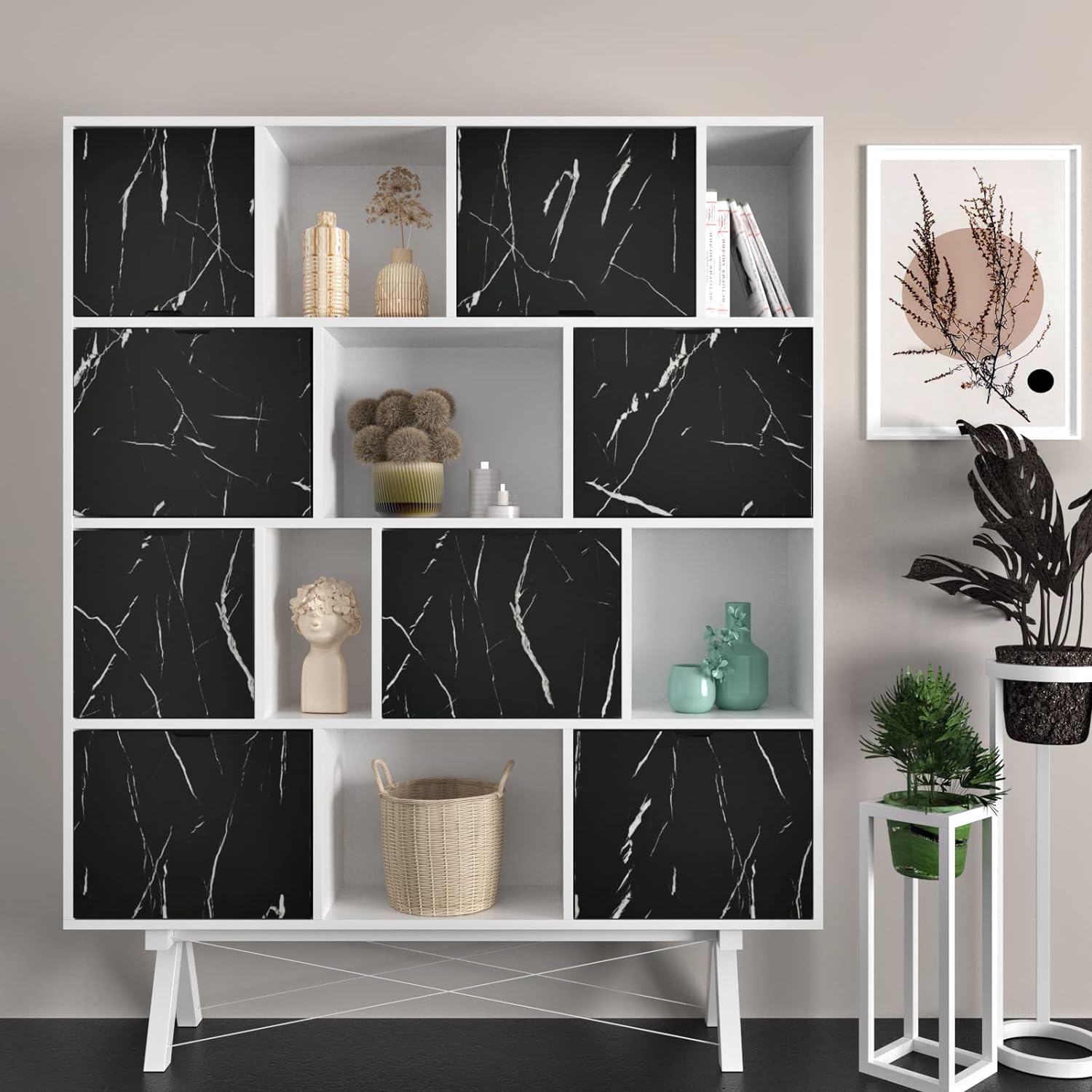 Papel adhesivo de mármol negro mate para encimeras, papel de contacto para encimeras, papel de contacto impermeable para baño, cocina, papel tapiz