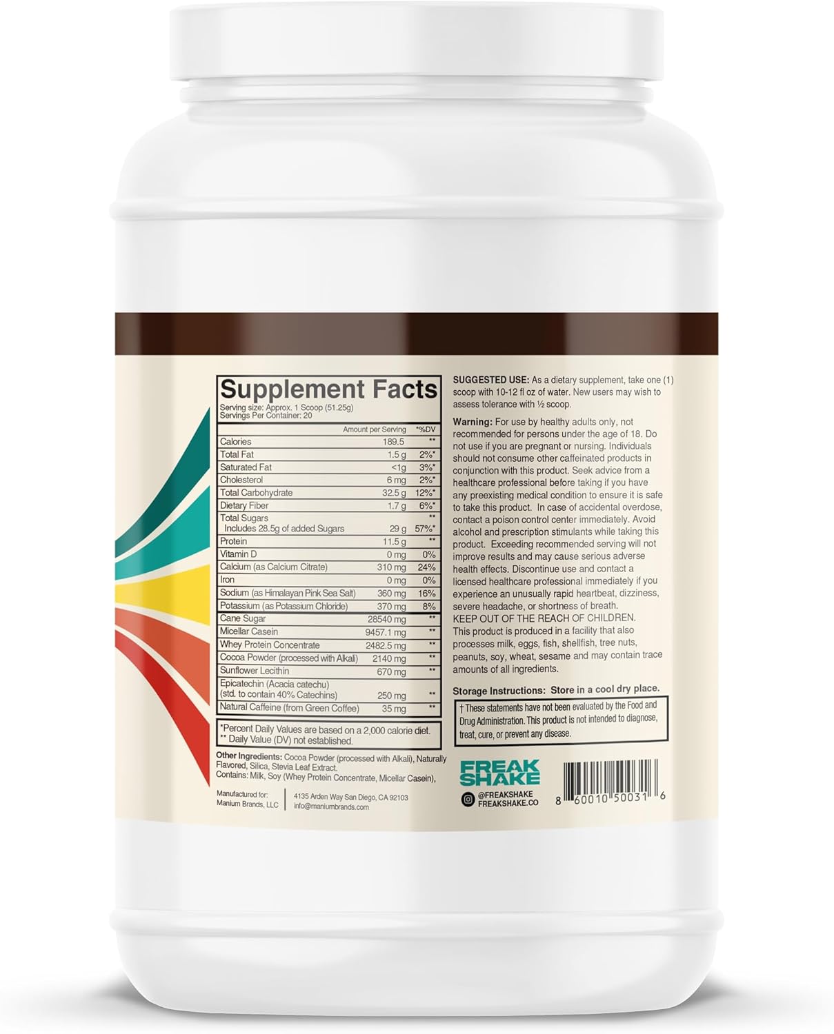 Endurance Fuel Chocolate – Proteína, electrolitos de carbohidratos, cafeína, recuperación muscular, rendimiento máximo, tarro de 2.3 libras
