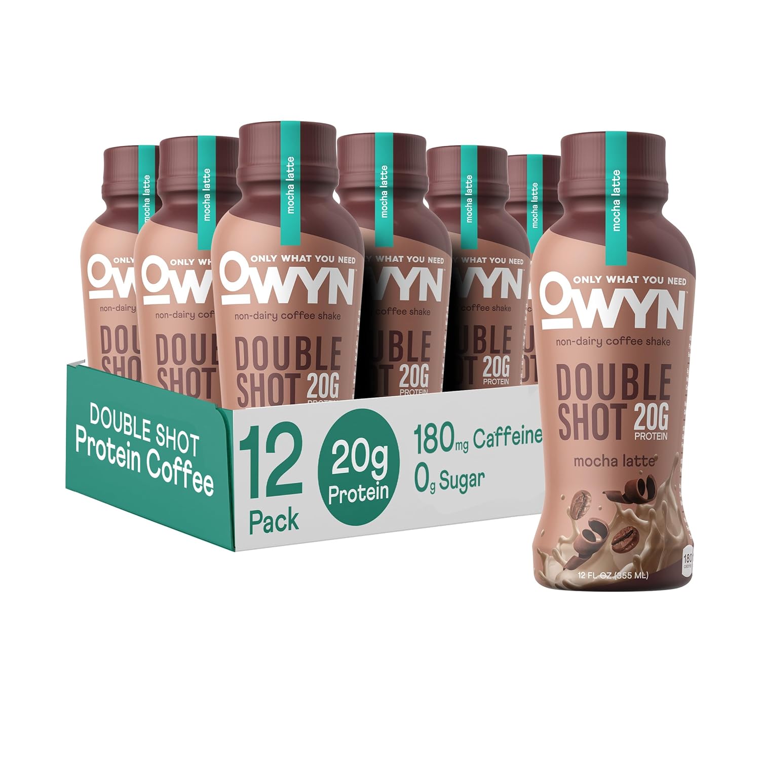 Owyn Batido de proteínas a base de plantas, 0.71 onzas de proteína vegana de semillas de calabaza orgánicas, lino, mezcla de guisantes, suplemento
