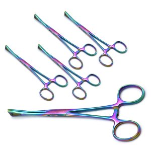 Paquete de 5 pinzas Pennington con cierre ranurado triangular, 6.25 pulgadas, varios colores arcoíris Paquete de 5 pinzas Pennington con cierre ranurado triangular, 6.25 pulgadas, varios colores arcoíris