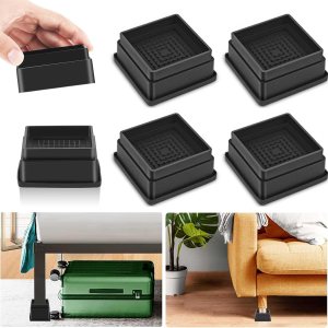 Paquete de 4 elevadores de muebles de 1 pulgada, elevadores de cama ajustables resistentes para mesa, escritorio, sofá, gabinete, marco de cama, Paquete de 4 elevadores de muebles de 1 pulgada, elevadores de cama ajustables resistentes para mesa, escritorio, sofá, gabinete, marco de cama,