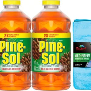 PineSol Limpiador multiusos, aroma original de pino, (paquete de 2) botellas de 80 onzas PineSol Limpiador multiusos, aroma original de pino, (paquete de 2) botellas de 80 onzas