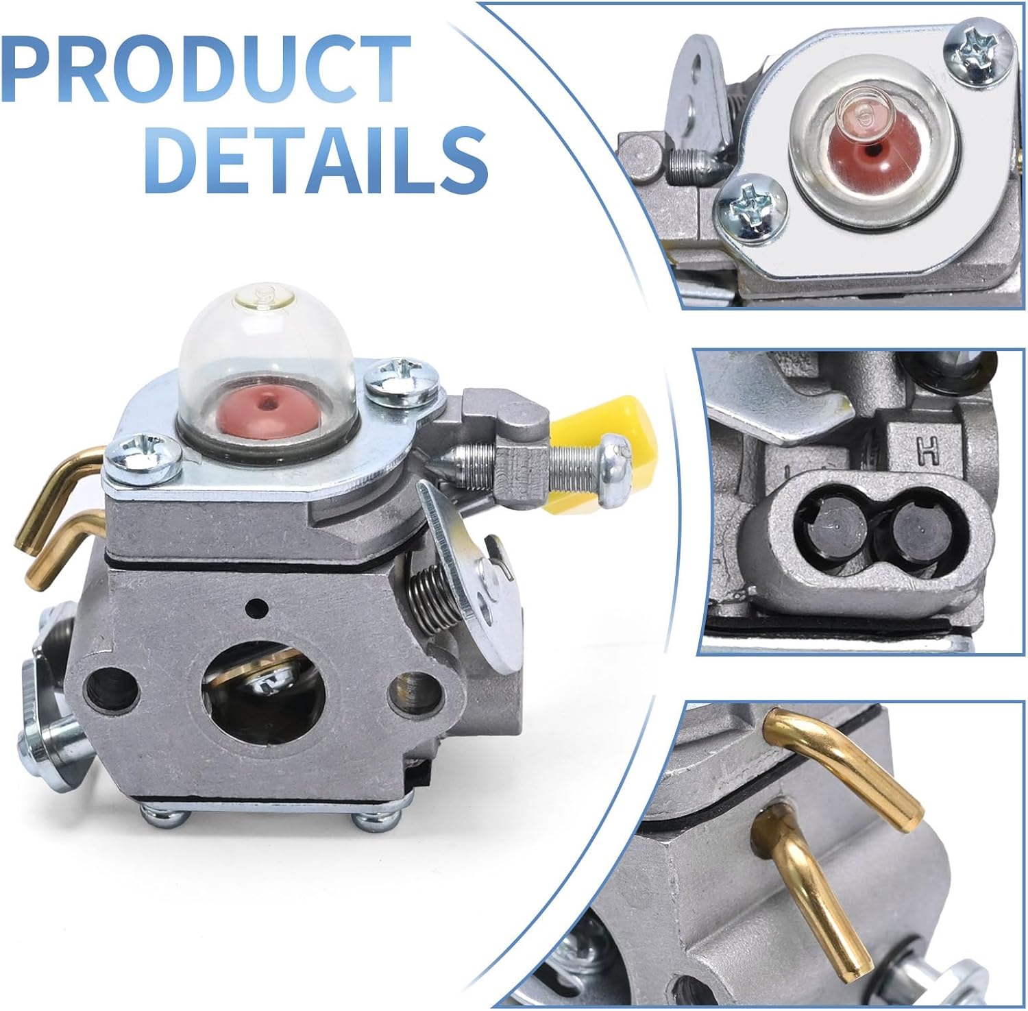 Repuesto de carburador C1U-H60 para recortadora de cuerdas Ryobi RY28000 RY28005 RY28025 RY28020 CS26 RY28021 RY28041 26CC, reemplazo de