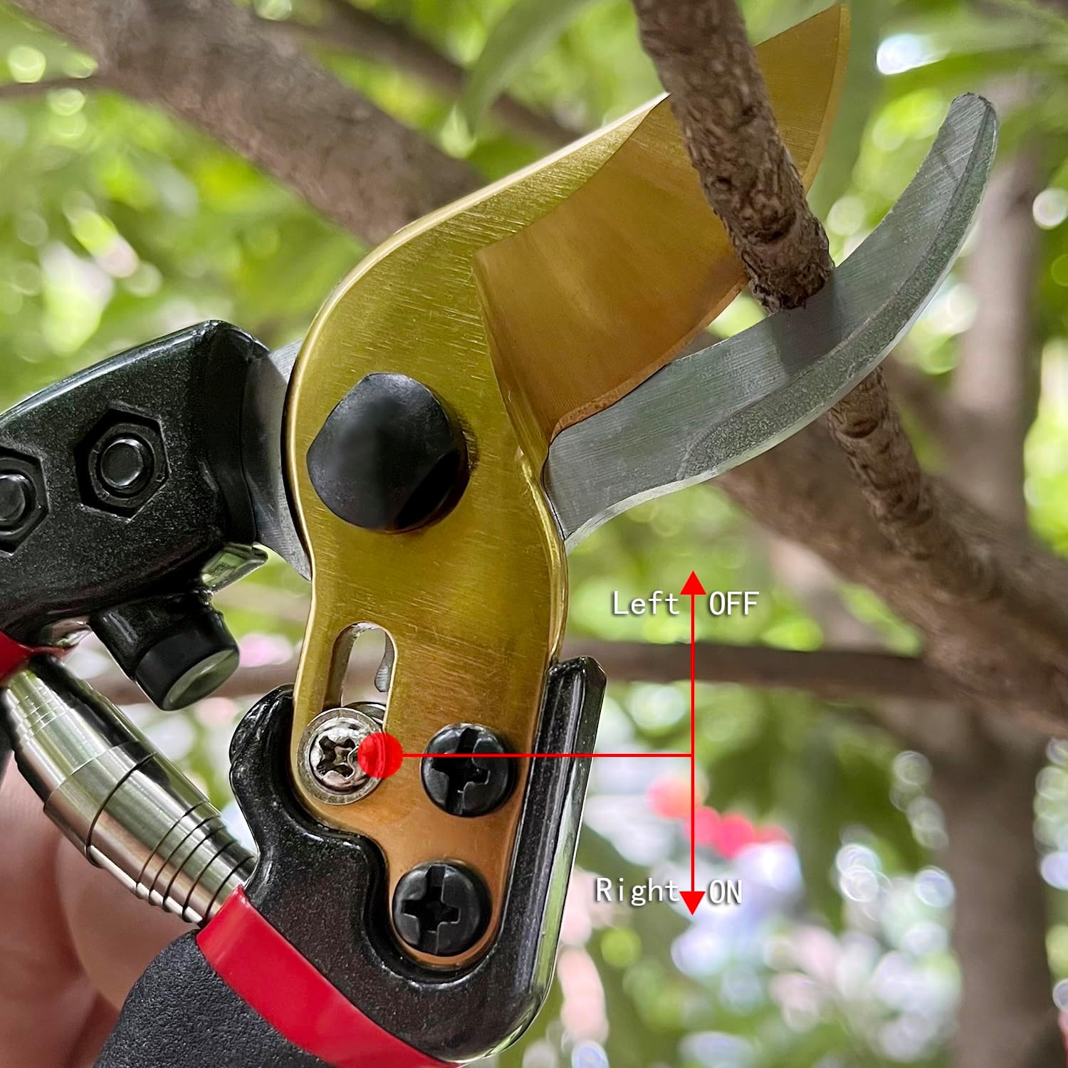 Sirmedal Tijeras de podar para jardinería, mango de agarre ergonómico, podadoras de árboles, podadoras de mano, tijeras de jardín, cortadoras para