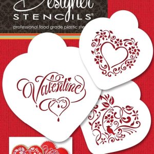 Set de corazón Be My Valentine por Designer Stencils Set de corazón Be My Valentine por Designer Stencils