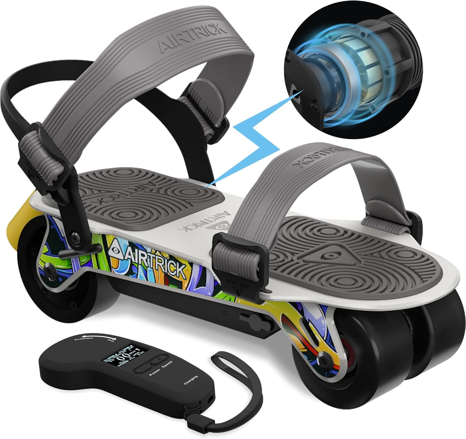 AIRTRICK Patines eléctricos A1 (Ultra), patinetas eléctricas portátiles con control remoto, velocidad máxima de 20 mph, rango de 15 millas, sistemas