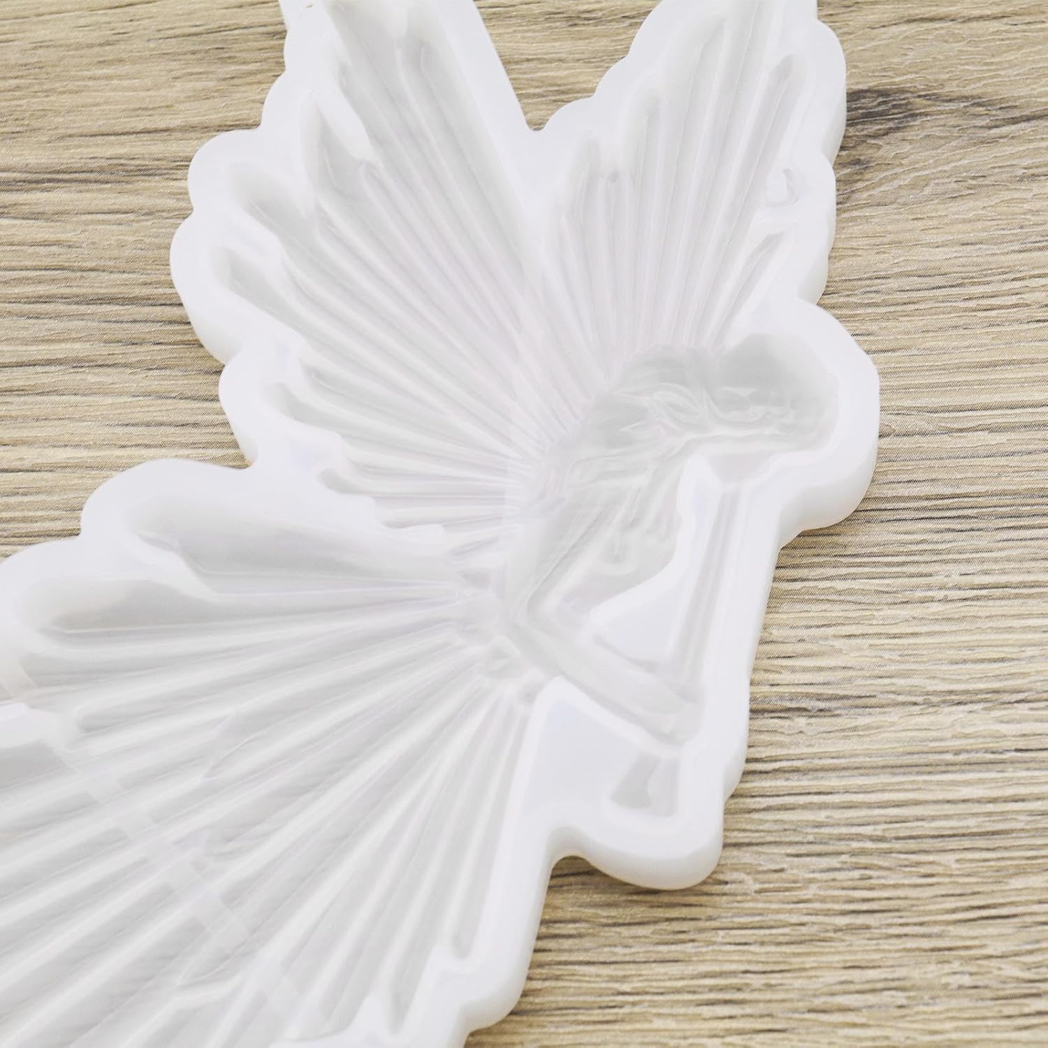 eMagTech Molde de resina de hada de ángel, molde de silicona para llavero, colgante, aretes, pastel, fondant, decoración, joyería, manualidades, 2