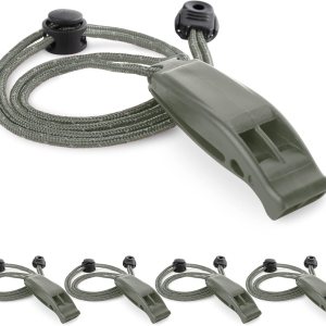 Paquete de 4 silbatos de emergencia con cordón reflectante ajustable, silbato de seguridad para supervivencia al aire libre, senderismo, camping, Paquete de 4 silbatos de emergencia con cordón reflectante ajustable, silbato de seguridad para supervivencia al aire libre, senderismo, camping,