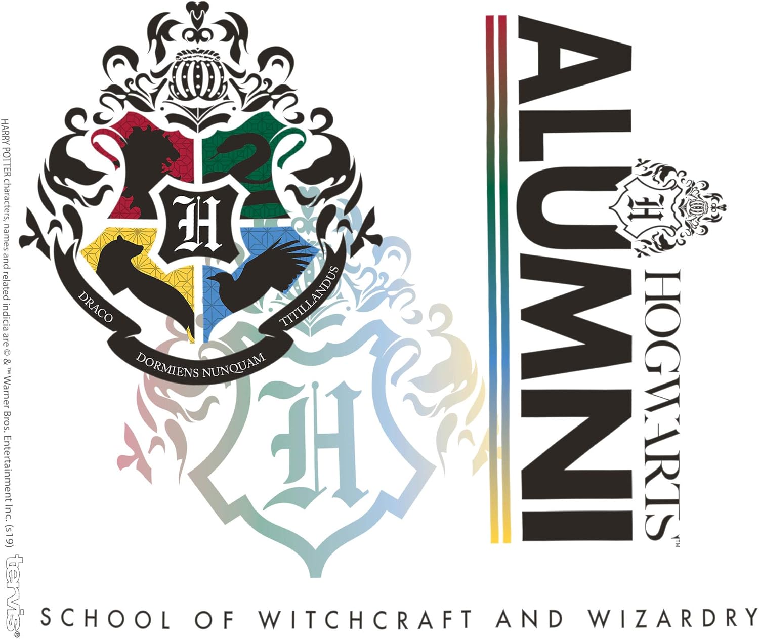 Tervis Harry Potter Hogwarts Alumni – Vaso aislado de doble pared hecho en Estados Unidos mantiene las bebidas frías y calientes, botella para agua,