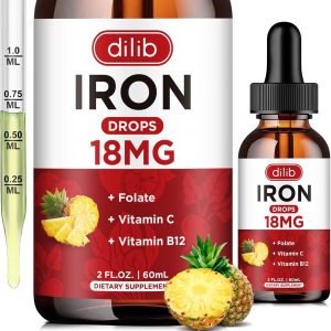 Suplemento de hierro líquido para mujeres y hombres, suplementos de hierro para anemia con folato, vitamina C, B12 para soporte de glóbulos rojos, Suplemento de hierro líquido para mujeres y hombres, suplementos de hierro para anemia con folato, vitamina C, B12 para soporte de glóbulos rojos,