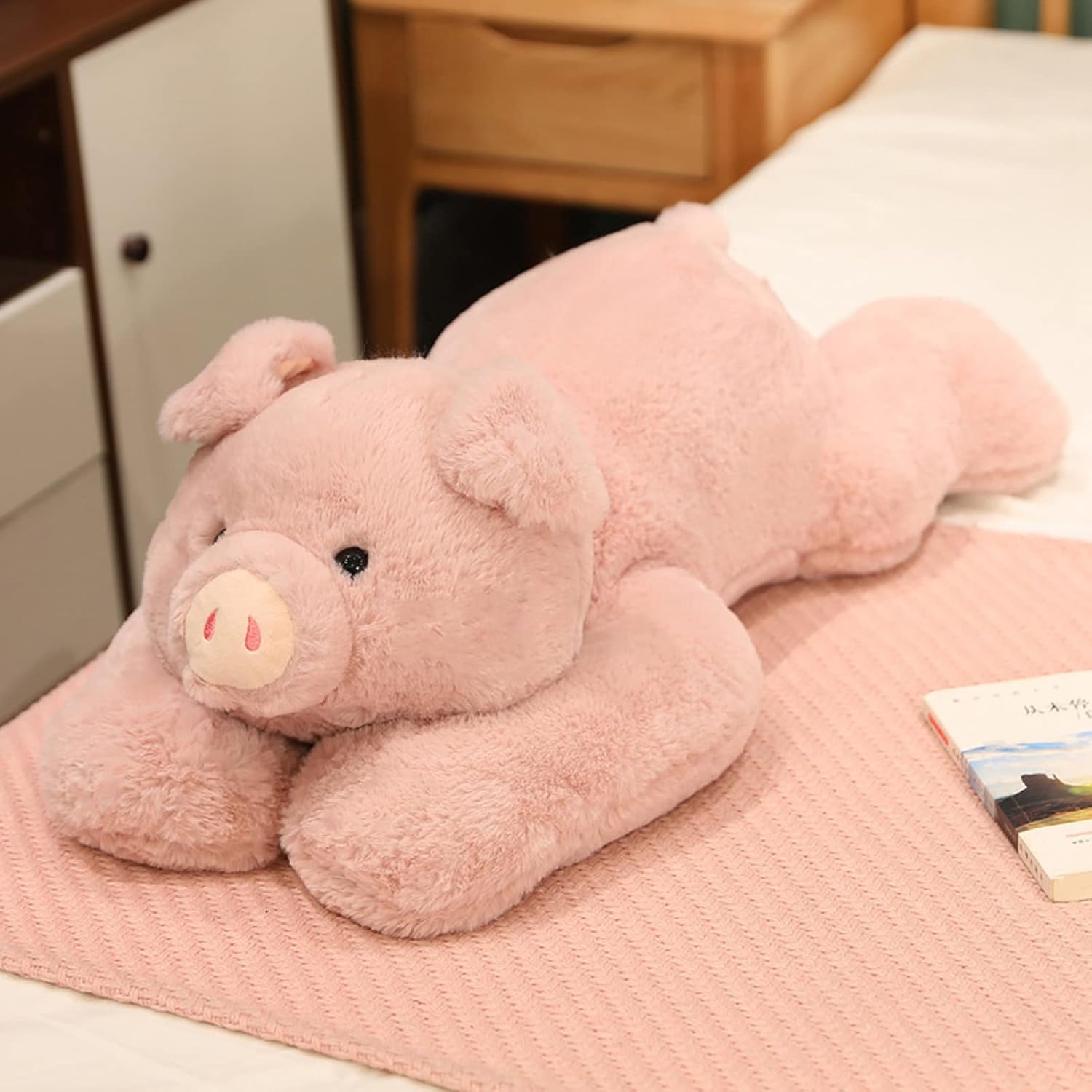 Animales de peluche con peso, juguete de peluche de cerdo con peso, lindo peluche de cerdo rosa, juguete de animales de peluche con peso, 11.8