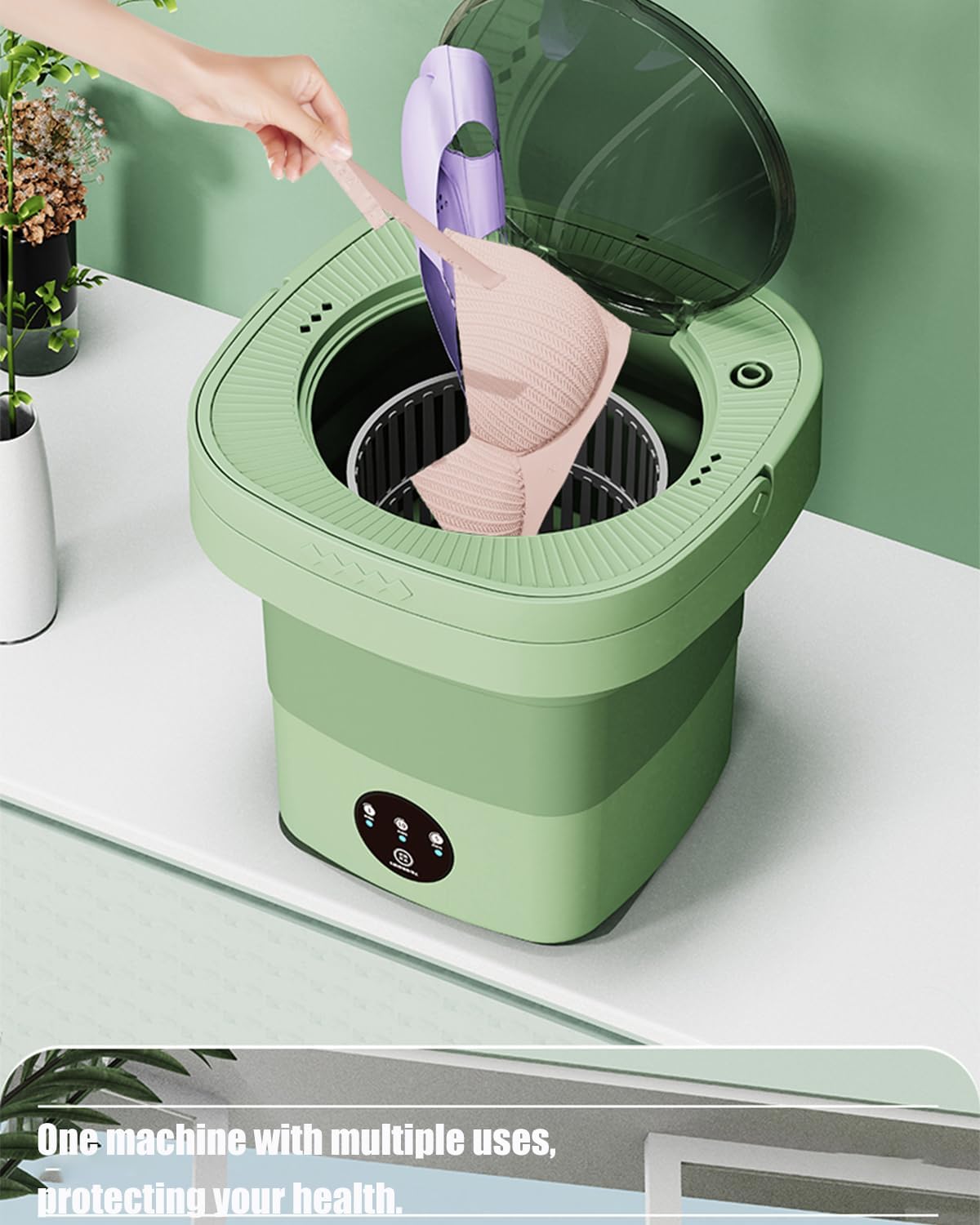 portable washing machine,mini washing machine9Litre large capacity foldable washing machine,washing machine suitable for Travel, RV, Camping, Home