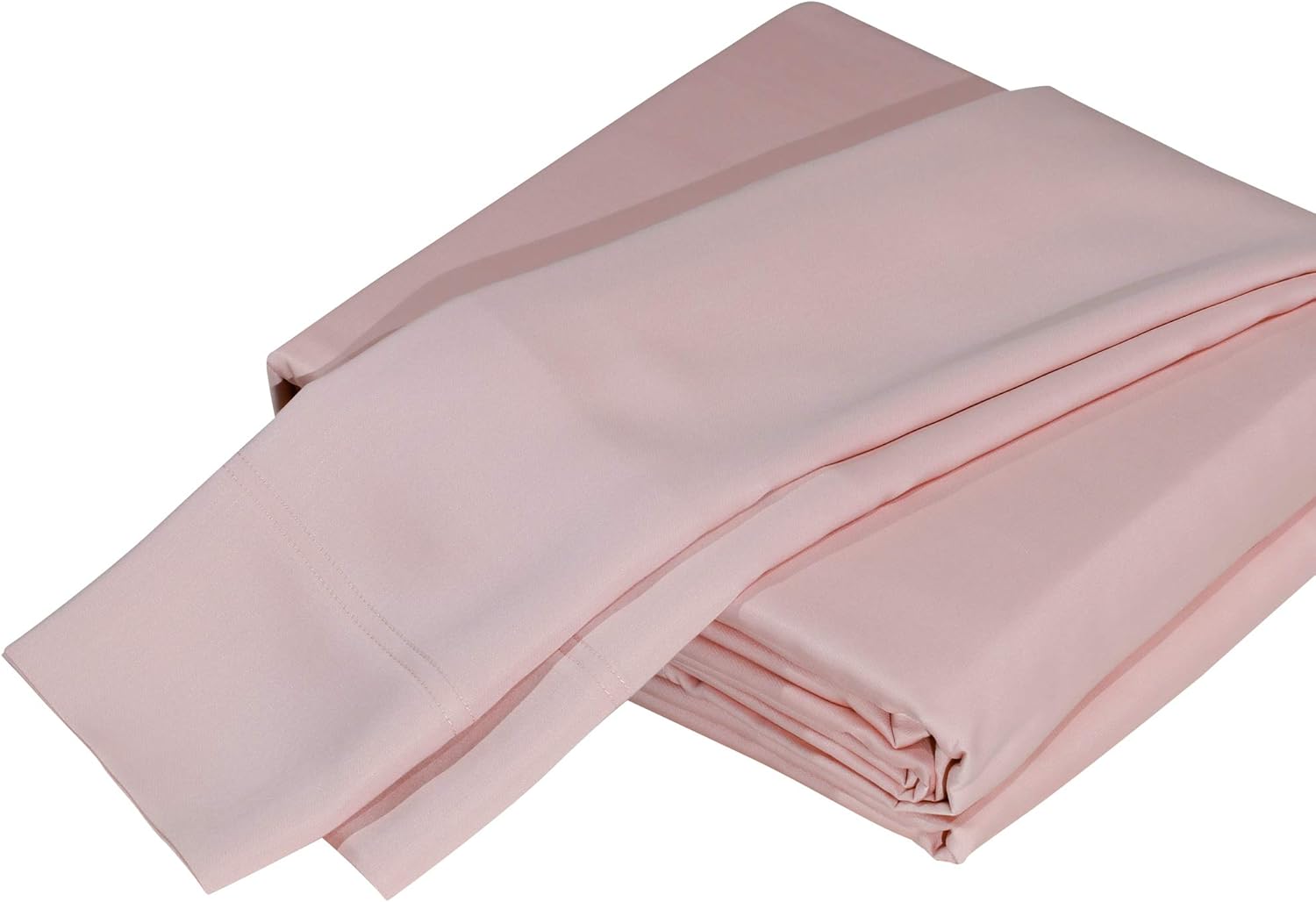 DTY Juego de sábanas de 4 piezas de viscosa lujosamente suave de bambú 100% orgánico, certificado Oeko-TEX, tamaño King, rosa pálido