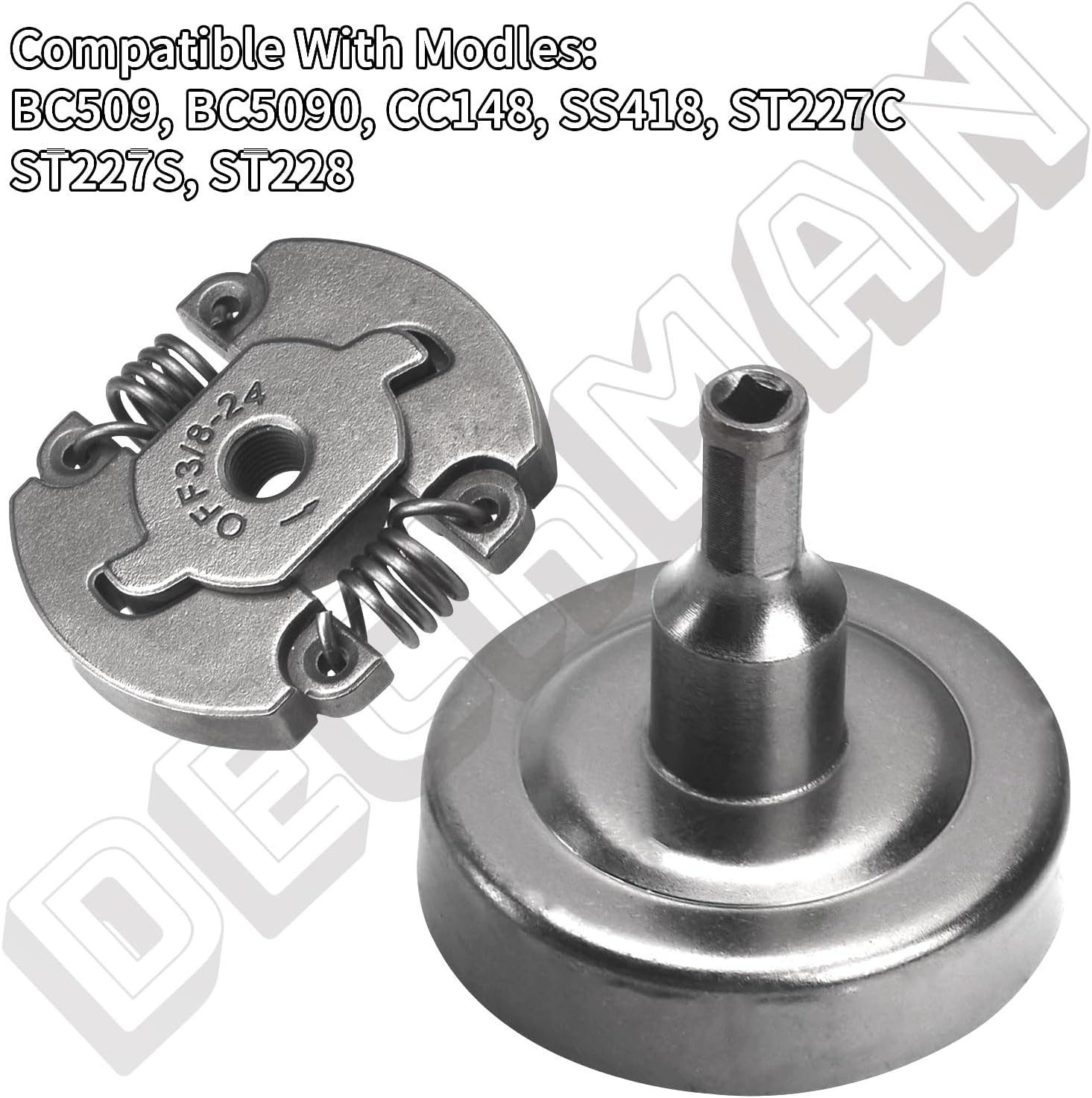 DECKMAN 753-06281 75306281 Conjunto de embrague compatible con recortadora de cuerda MtdCraftsmanCUB-CadetTroybilt 316791960, 316791961, 316791910,