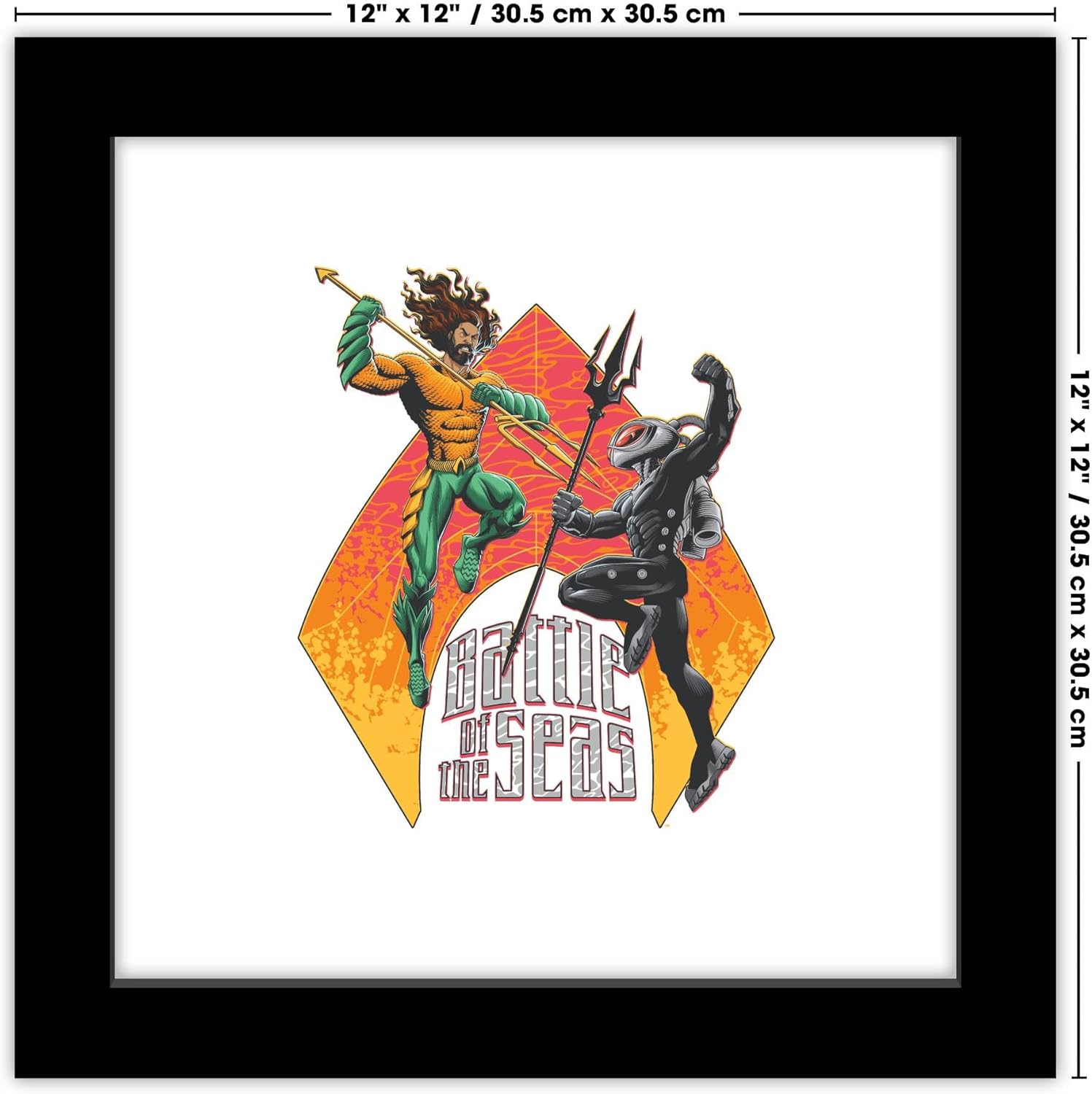 Trends International Gallery Pops DC Comics Movie Aquaman y el Reino Perdido – Póster de pared de la batalla de los mares, 12.00 x 12.00 pulgadas,