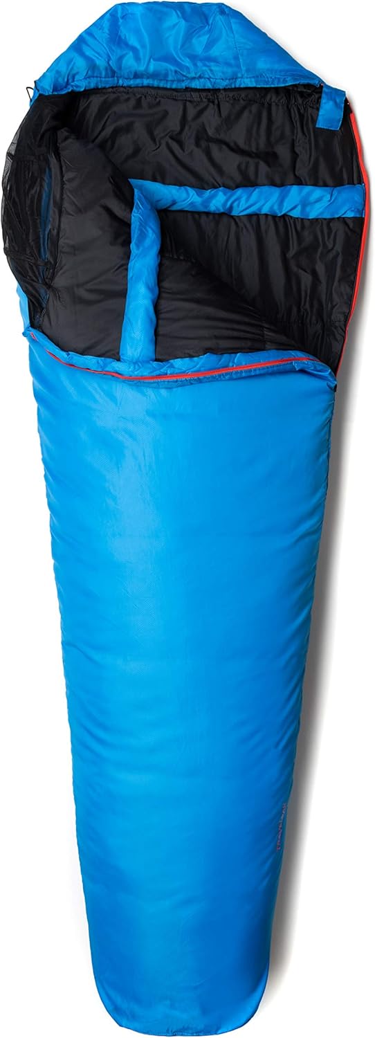 Snugpak Travelpak 2 – Saco de dormir con mosquitera, 36 grados, cremallera para mano izquierda, azul eléctrico
