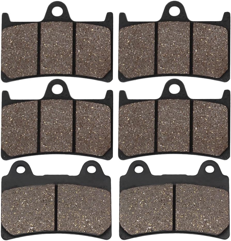 Cyleto Pastillas de freno delanteras y traseras para YAMAHA XV1700 Roadstar S 2008-2014  XV 1700 Roadstar Silverado 2007-2010  XV1700 Roadstar