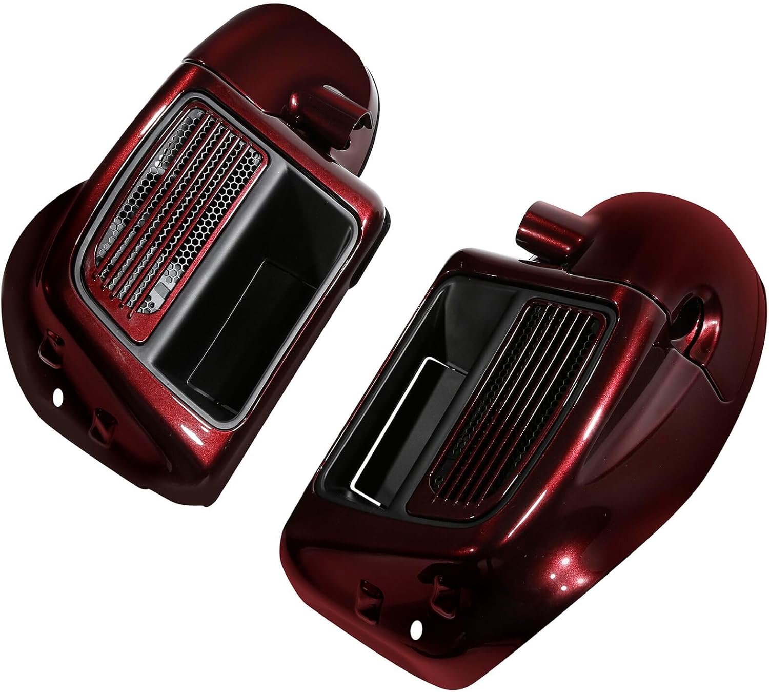 HR3 Kit de bajadores de carenado ventilados de cereza trenzada a juego para Harley Road King refrigerado por agua 2014 y posteriores, Street Glide,