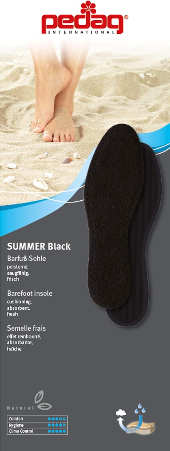 Pedag Summer – Plantilla de tela de toalla de algodón puro, hecha a mano en Alemania, absorbe el sudor y controla el olor, ideal para usar sin
