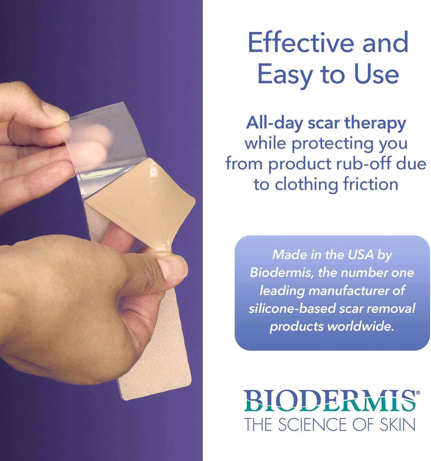 Epi-Derm C-Strips, láminas de gel de silicona para cicatrices, ideal para cesáreas, abdominoplastia, histerectomía y cicatrices de cirugía cardíaca,
