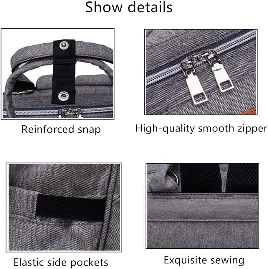 Armbq Mochila de pañales para bebé niño y niña, bolsa de pañales multifunción para el cuidado del bebé, artículos esenciales de viaje para bebé,