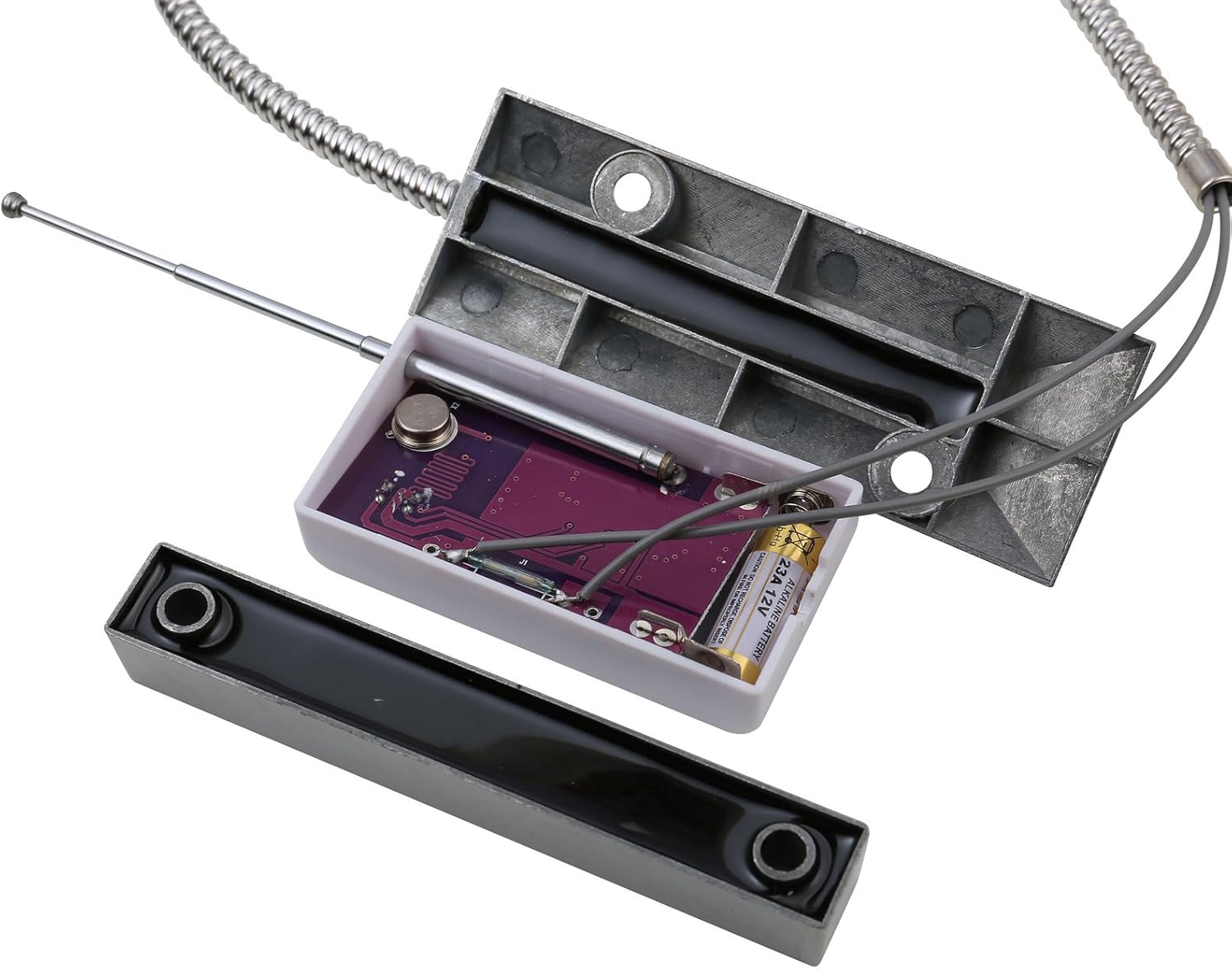 UHPPOTE Obturador inalámbrico de la puerta del rodillo del garaje del contacto del sensor de la puerta 433Mhz para la alarma del GSM