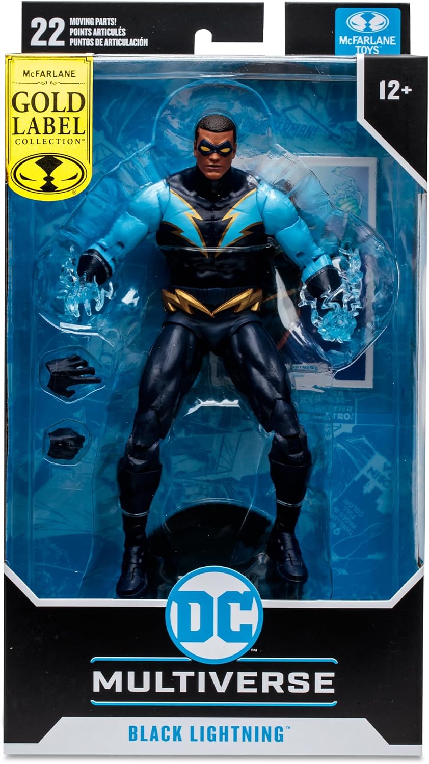 DC Multiverse Final Crisis Figura de acción exclusiva de 7 pulgadas – Black Lightning Gold Label