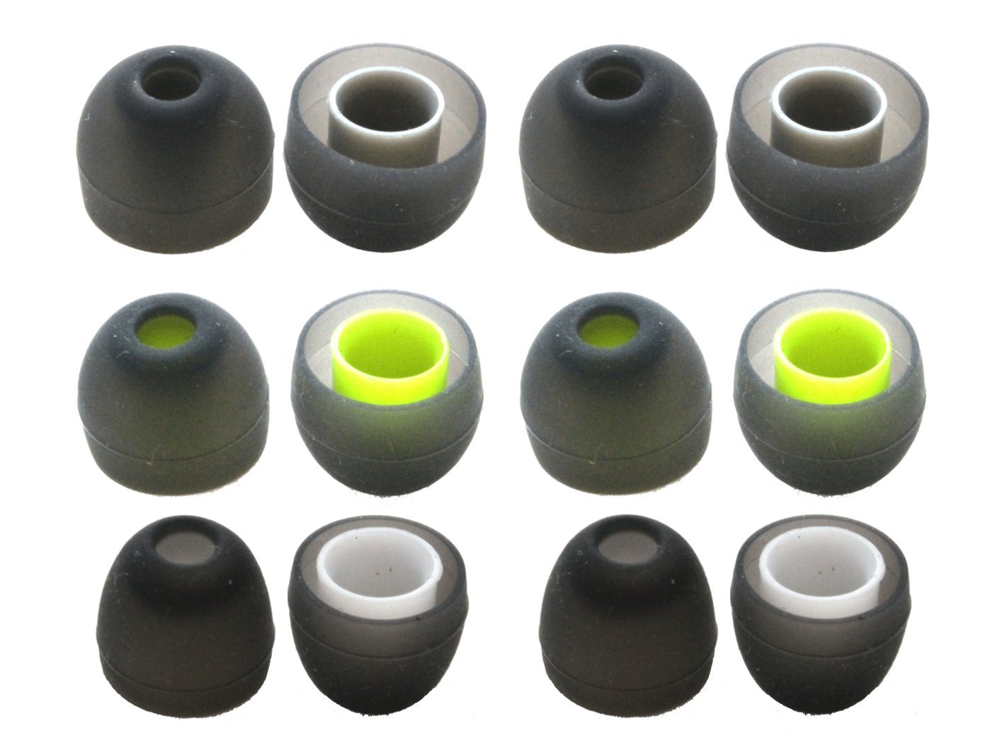 Zotech 6 pares de almohadillas para auriculares Jaybird BlueBuds X, X2, X3 y X4. (SML)
