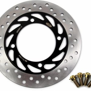 Arashi Rotor de disco de freno trasero + tornillos de montaje para Honda Silverwing 600 01-07  XL600V 91-99  XL650V Transalp 00-07  XL700V TRANSALP Arashi Rotor de disco de freno trasero + tornillos de montaje para Honda Silverwing 600 01-07  XL600V 91-99  XL650V Transalp 00-07  XL700V TRANSALP