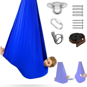 Columpio sensorial, columpio de terapia para niños y adultos, columpio para acurrucarse en interiores y exteriores, hamaca columpio para niños con Columpio sensorial, columpio de terapia para niños y adultos, columpio para acurrucarse en interiores y exteriores, hamaca columpio para niños con