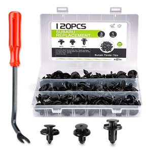 0.276 in, 0.315 in, 0.394 in, compatible con clips de retención de empuje Subaru  Más fuerte que el original OEM, 120 clips de remache de sujeción 0.276 in, 0.315 in, 0.394 in, compatible con clips de retención de empuje Subaru  Más fuerte que el original OEM, 120 clips de remache de sujeción