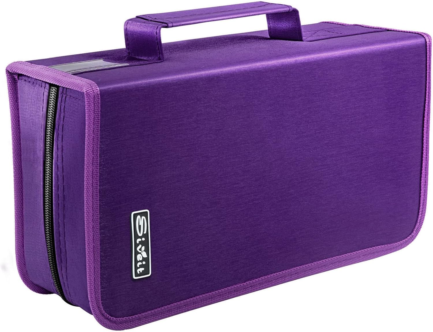 Soporte para estuche de DVD, estuche para CDDVD, soporte para carpetas de CD y DVD, capacidad para 160 unidades, organizador portátil de carpetas de