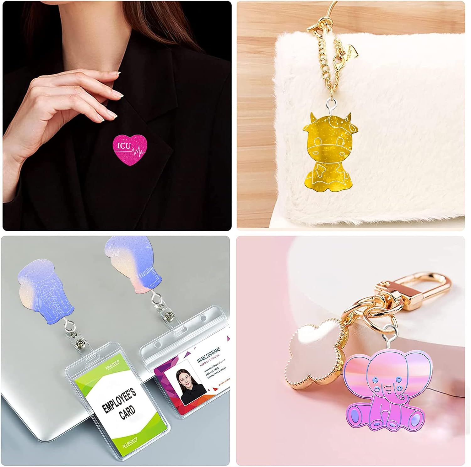 Heartbeat – Molde de resina de silicona con forma de latido de corazón de 2 cavidades, molde de carrete de insignia, molde de resina para exposición