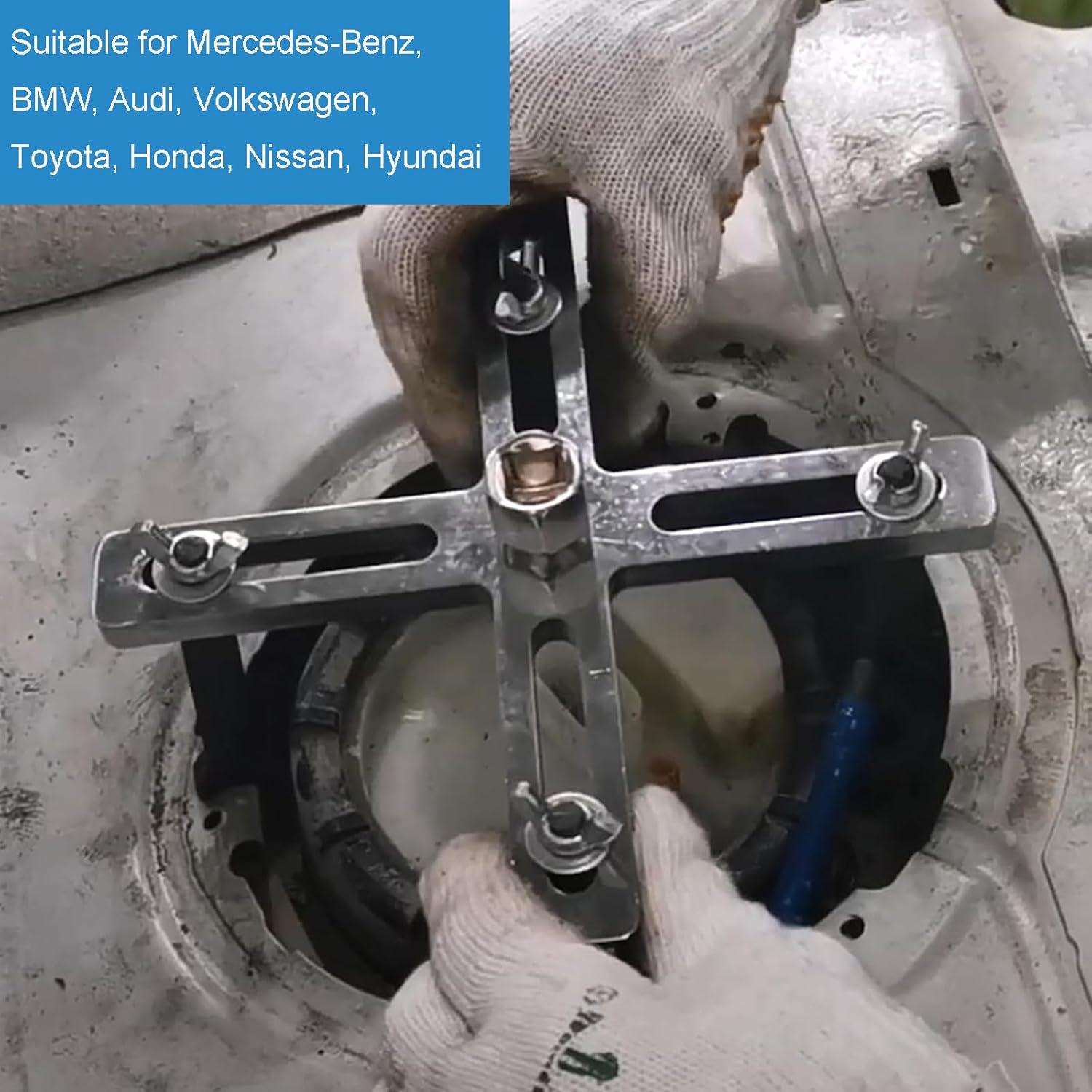 Herramienta universal de extracción de bomba de combustible, herramienta de anillo de bloqueo de bomba de combustible ajustable, herramienta de