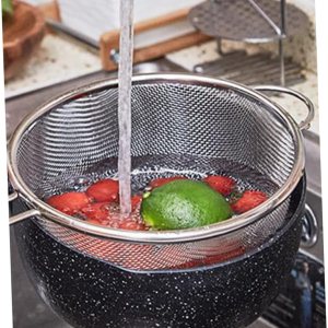 Colador de malla cesta colador cesta papas fritas titular omatome colador tazón frita cesta titular colador de alimentos colador pasta colador cesta Colador de malla cesta colador cesta papas fritas titular omatome colador tazón frita cesta titular colador de alimentos colador pasta colador cesta