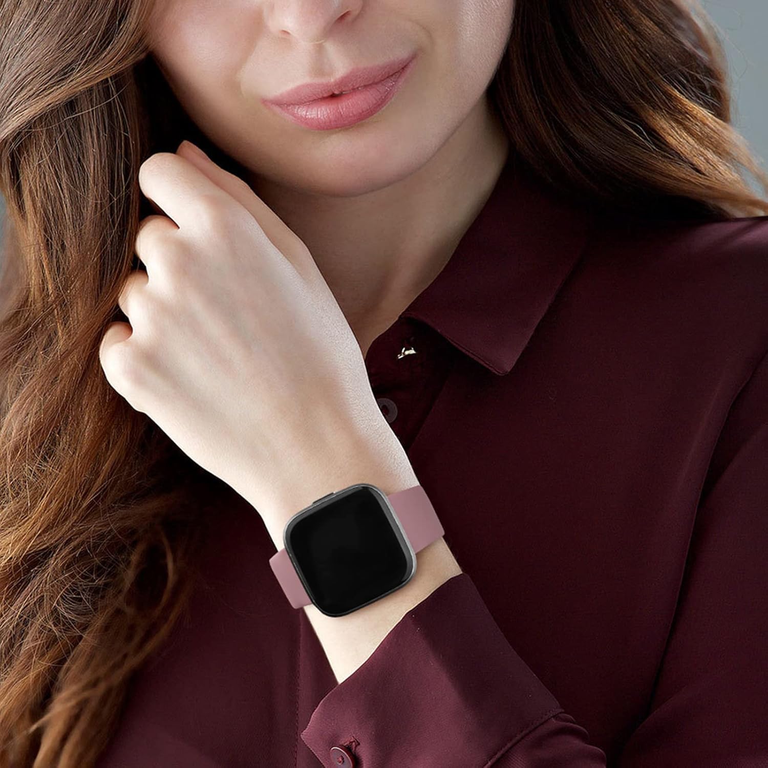 Paquete de 3 bandas de silicona compatibles con Fitbit Versa 2 bandas para mujeres y hombres, correas de repuesto deportivas suaves y transpirables