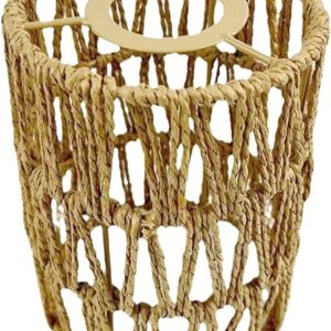 Pantalla de ratán de 5.9 pulgadas, diseño bohemio de ratán de repuesto, pantalla colgante pequeña vintage, pantalla tejida para lámparas de pie, Pantalla de ratán de 5.9 pulgadas, diseño bohemio de ratán de repuesto, pantalla colgante pequeña vintage, pantalla tejida para lámparas de pie,