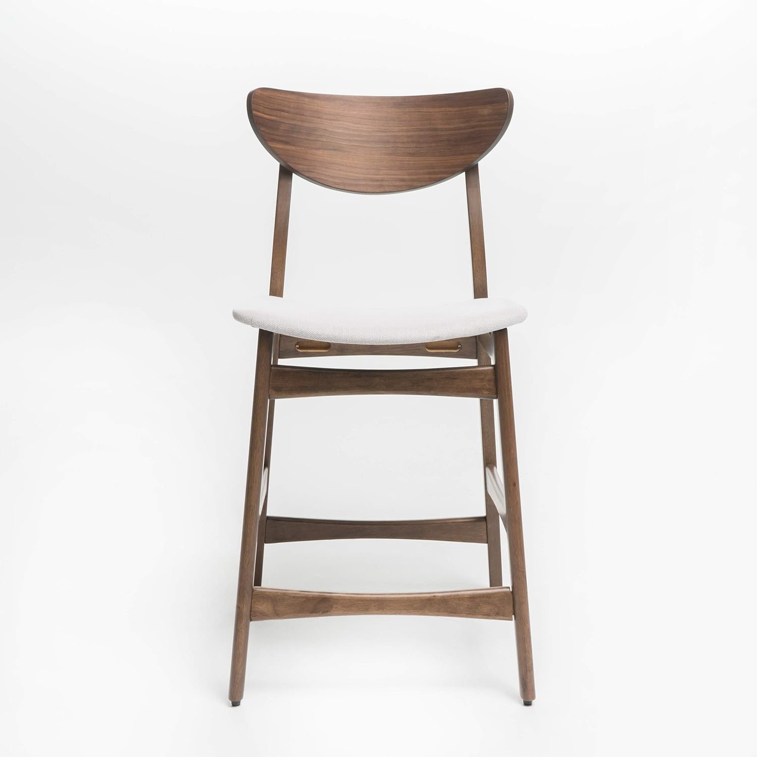 Christopher Knight Home Gavin – Juego de 2 sillas de mostrador, acabado beige claro  nogal