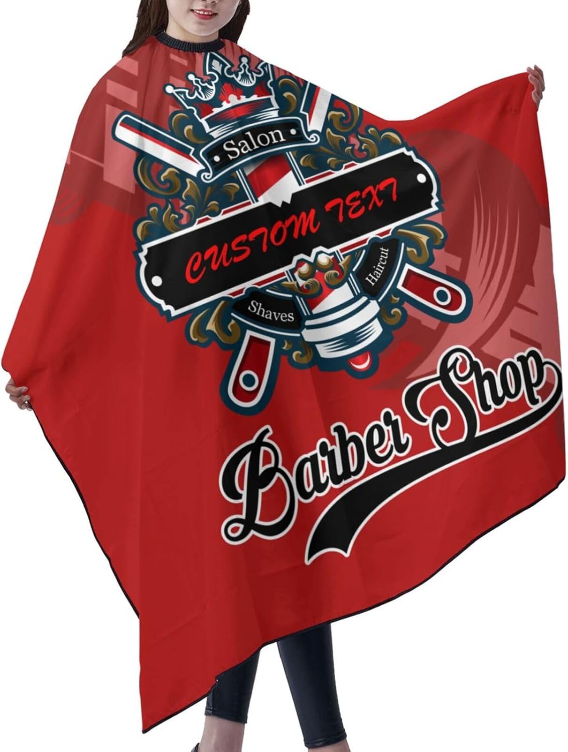 Capa de peluquero personalizada para peluquería, capa de salón de corte de pelo personalizada para hombres, capa de corte personalizada