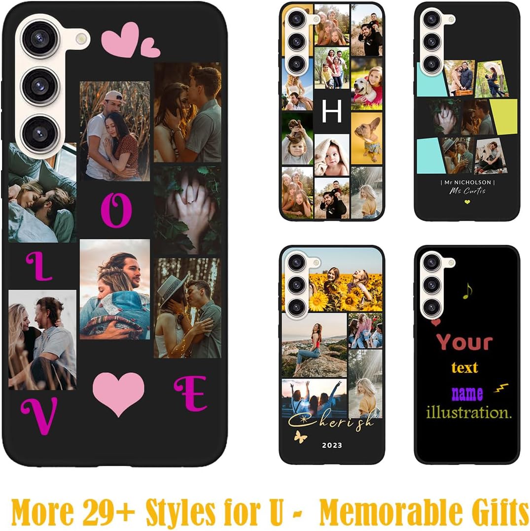 Funda con foto personalizada para Samsung Galaxy S23 Plus con nombre de logotipo de imagen, texto y logotipo, protector suave para S 23+ 23plus,