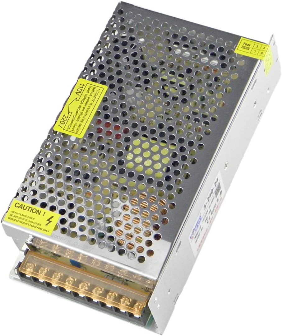 CHANCS Fuente de alimentación conmutada Entrada del controlador 110V220V Salida DC 24V 240W 10A para módulo LEDtira de LEDbarra LED