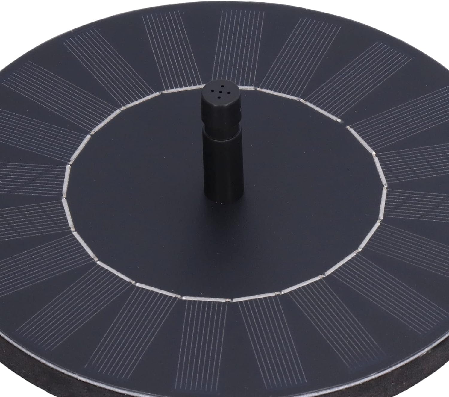 Bomba solar para fuente de baño para pájaros, fuente solar de 2.5 W con 5 boquillas, bomba de fuente de agua flotante de pie libre para jardín,