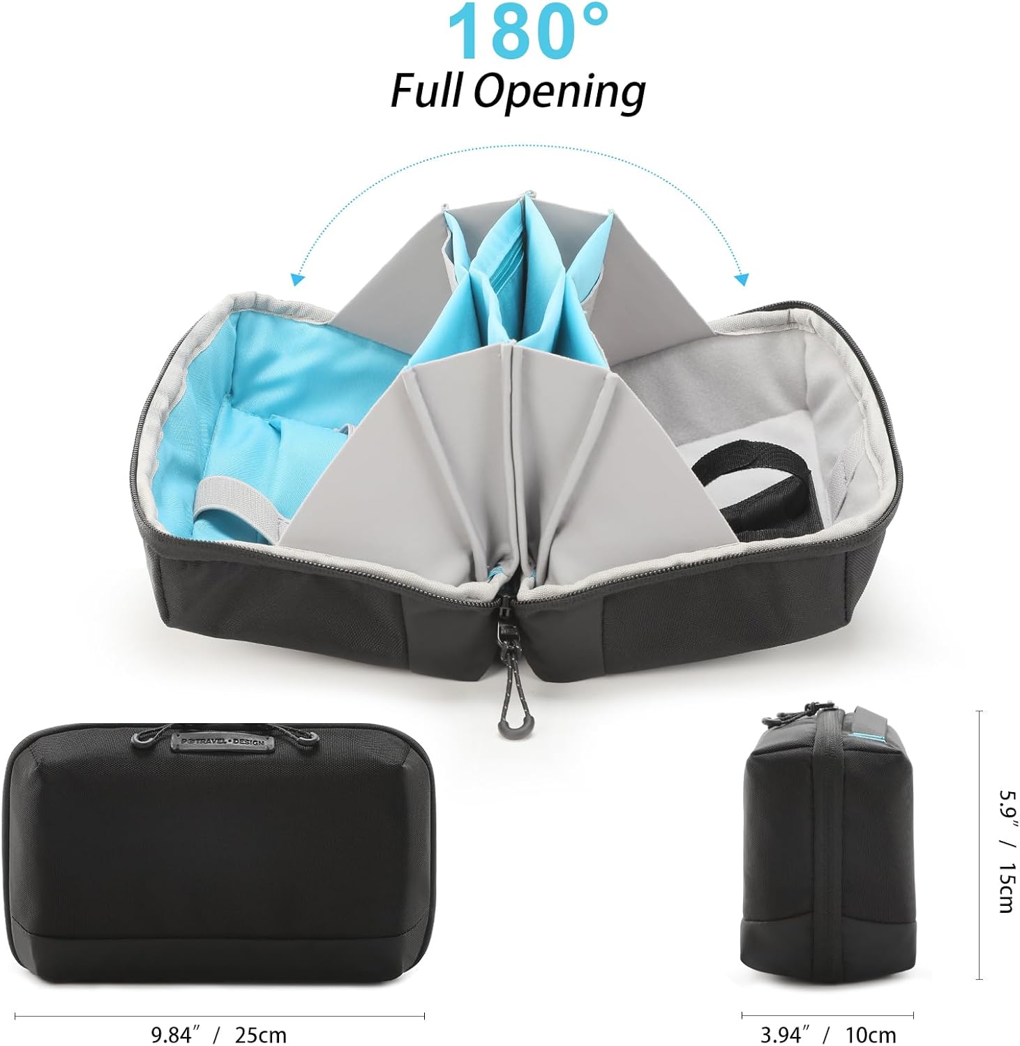 Lychii Bolsa organizadora de electrónica, bolsa organizadora de tecnología para accesorios de viaje, estuche de transporte para electrónica, cables