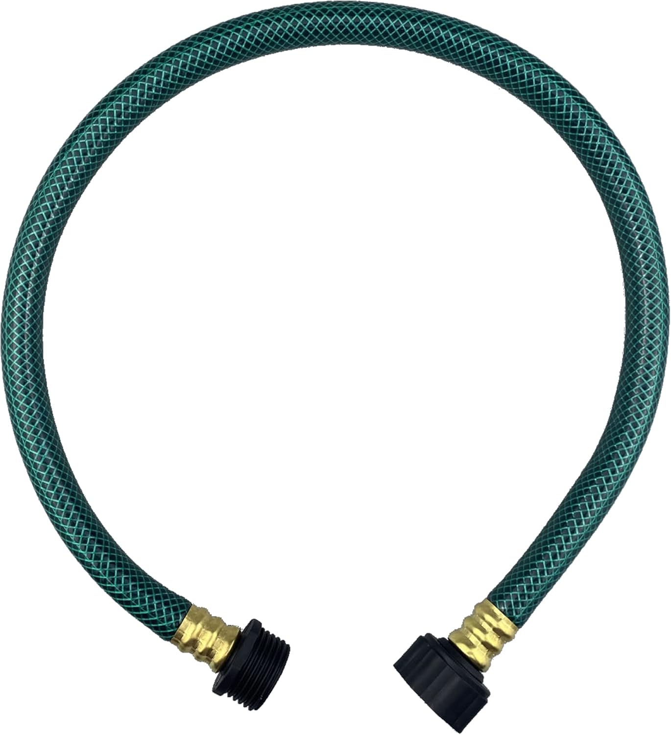 Manguera de jardín de PVC de 12 pulgada, manguera de agua flexible con accesorios macho y hembra, sin fugas, resistente, para el hogar, al aire