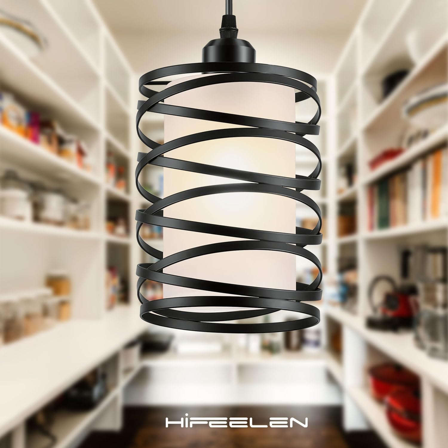 Mini lámpara colgante industrial de granja con pantalla de vidrio y altura ajustable para isla de cocina, bar, comedor y sala de estar, base E26,
