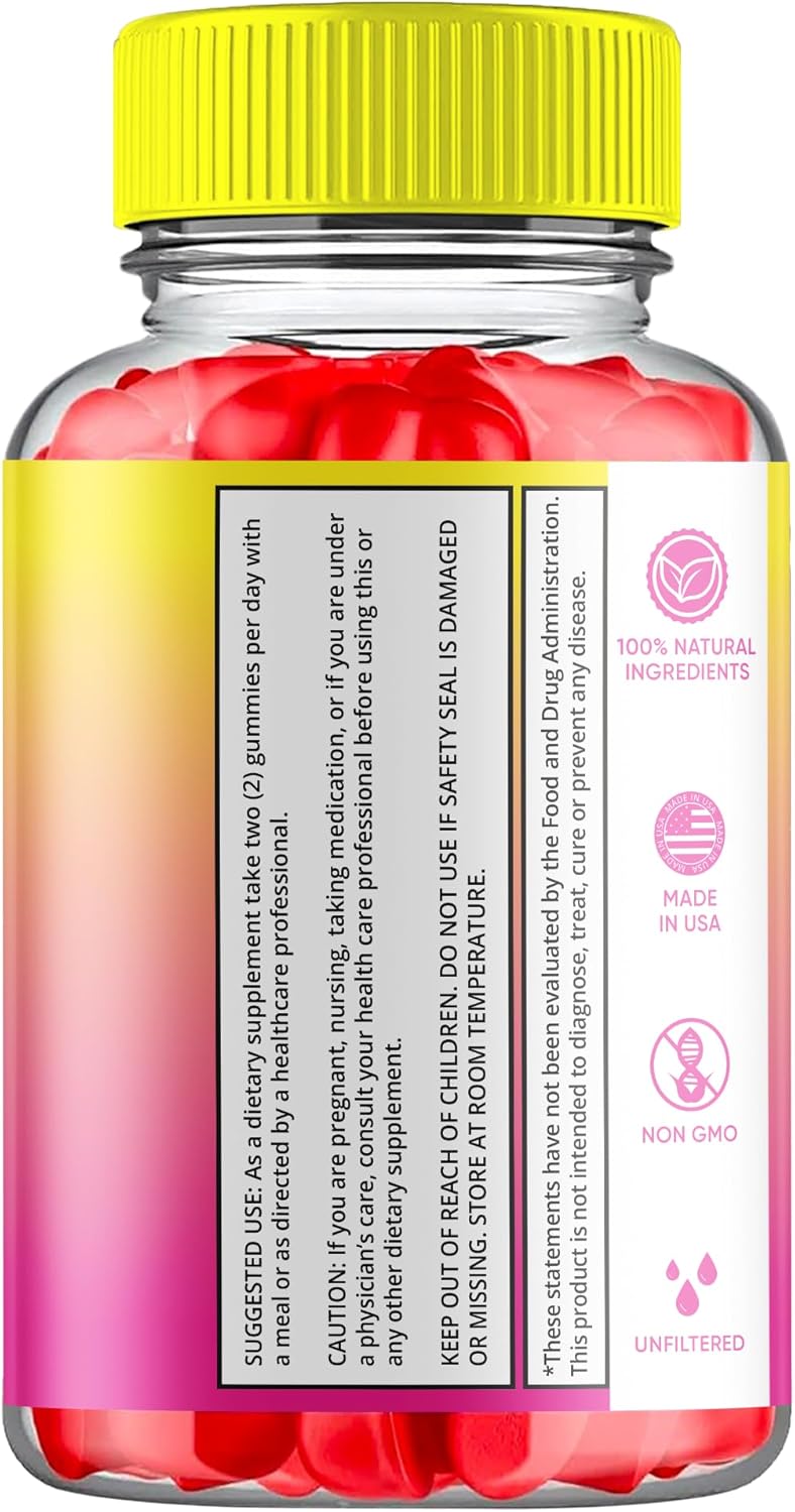 S.O Labs Keto ACV Gummies pérdida de peso avanzada, dieta quemador de grasa del vientre, suplemento de vinagre de sidra de manzana, keto+ACV